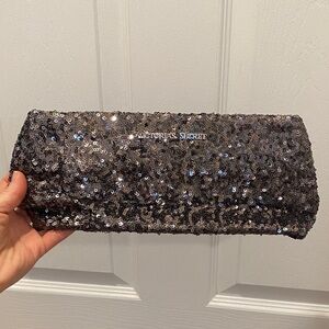 Victoria's Secret Glittering Silver Clutch